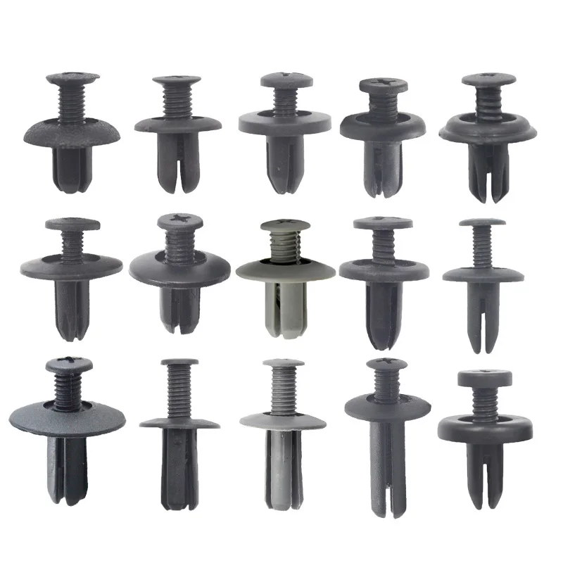 New Mixed Auto Bumper Wheel Eyebrow Fender Plastic Fastener Screw Rivet For All Cars Clip Set