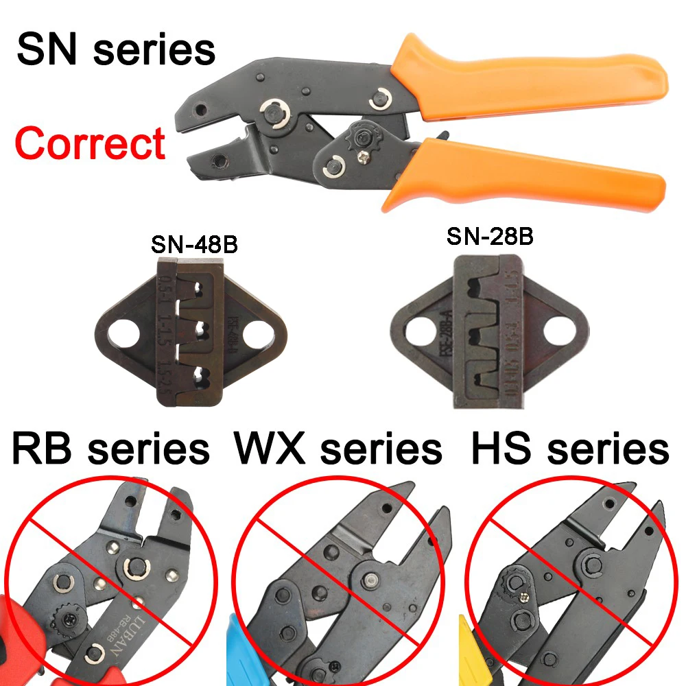 MINI EUROPE STYLE  Die Sets for SN SN48B CRIMPING PLIER series hand crimping tool and for SN28B SN11011 SN02 SN0325 SN06