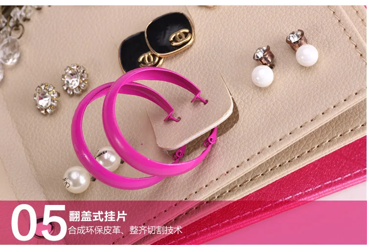 Anting-Anting, Anting-Anting, Buku, Kotak Penyimpanan Perhiasan Kreatif Korea Portabel, Kotak Tampilan, Rak Buku, Kotak Perhiasan