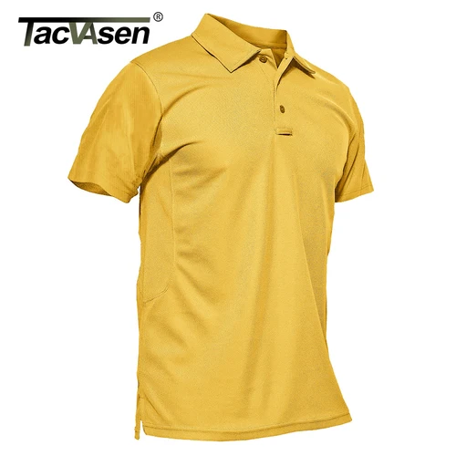 Imagen 2 del producto TACVASEN, camisetas Polo coloridas de moda de verano, camiseta de manga corta para hombre, camiseta verde de trabajo del equipo del ejército de secado rápido, camisetas, ropa