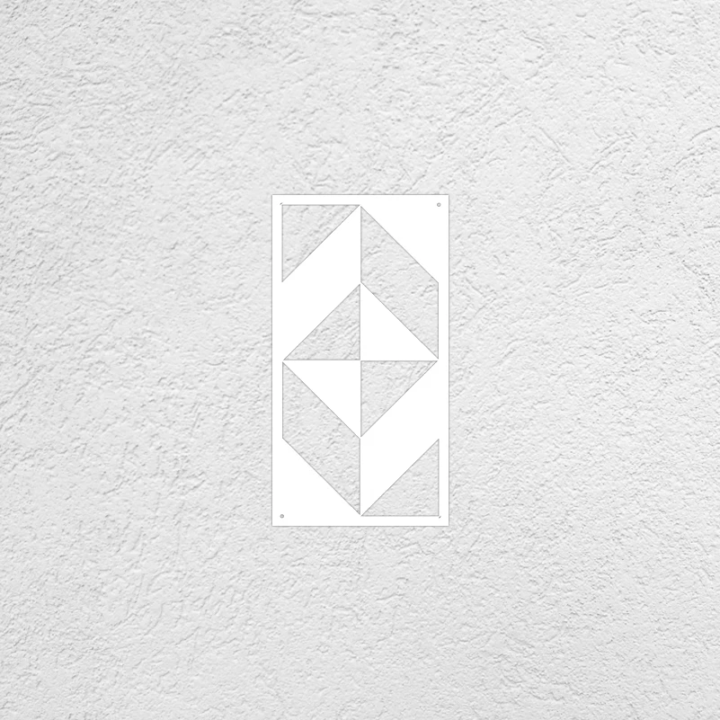 40cm - 80cm Stencil For Wall Large Decor Painting Furniture Template On The Door Tiles Fence Shade Geometric Triangular S210