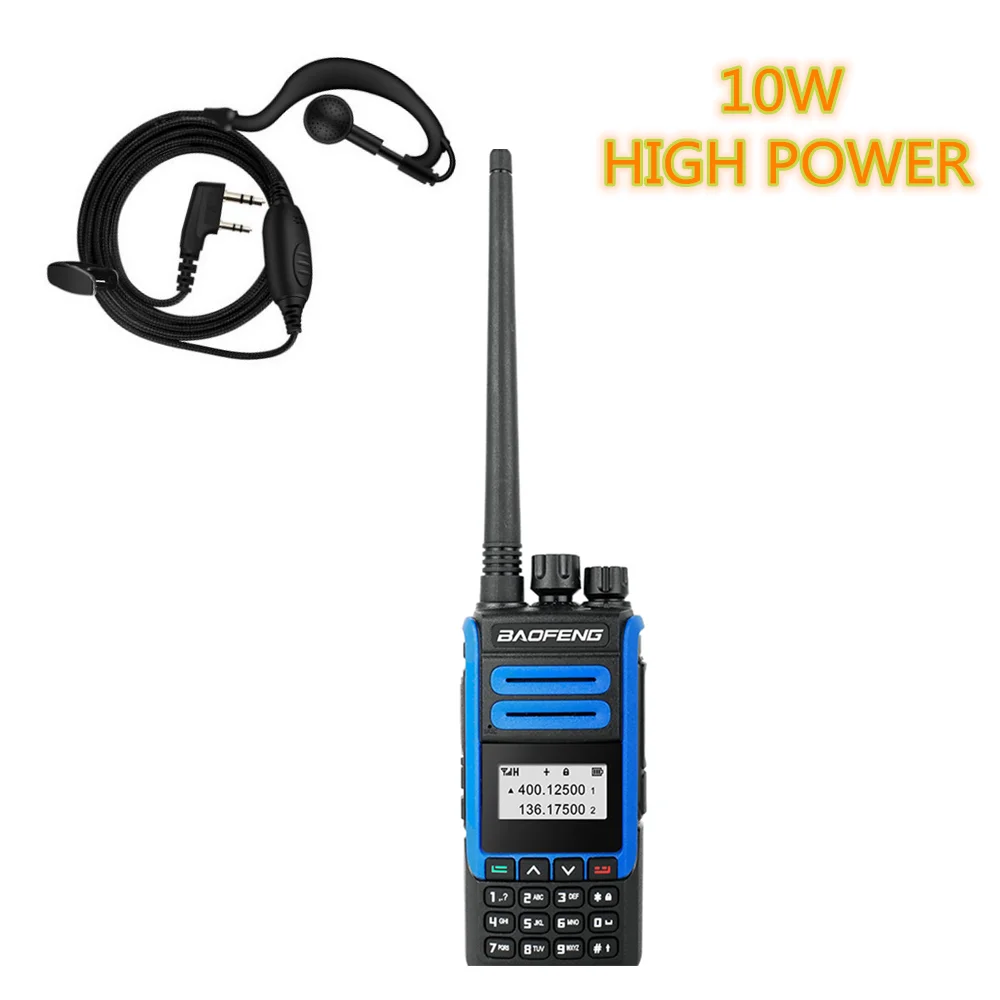 10W BaoFeng BF-H7 Walkie Talkie Powerful Amateur Ham CB Radio Station H7 Dual Band Transceiver 10KM Hunting Intercom