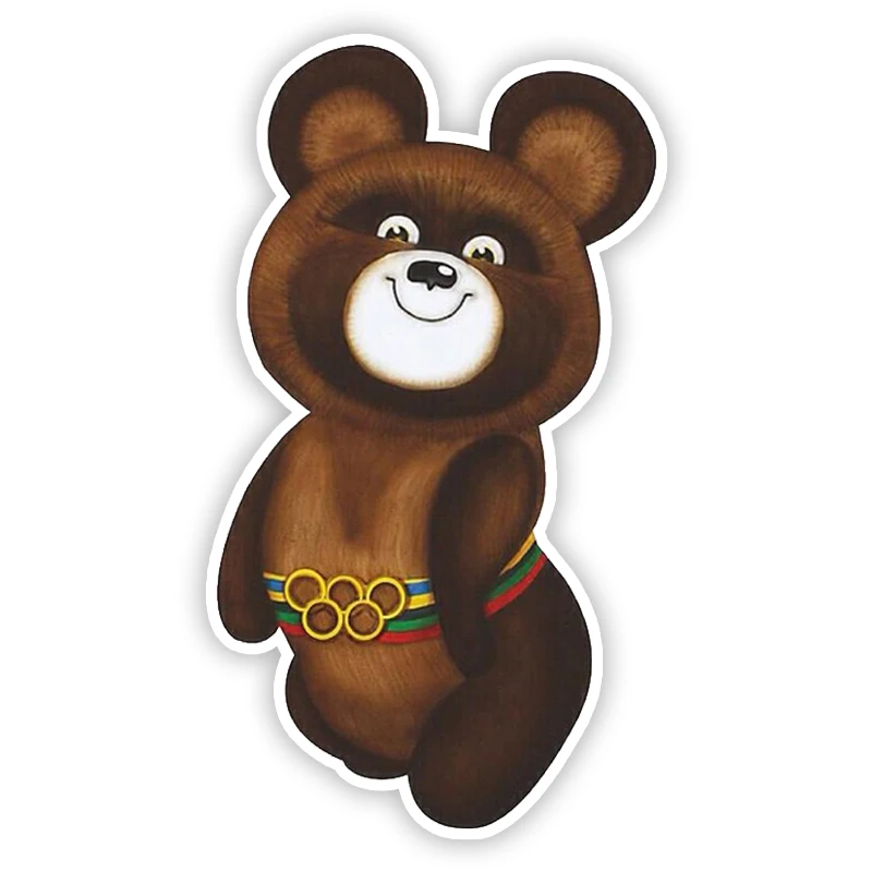 S50620 # Moscow Bear Car Sticker Personality Vinyl Decal Waterproof Decors For Motorcycle Laptop