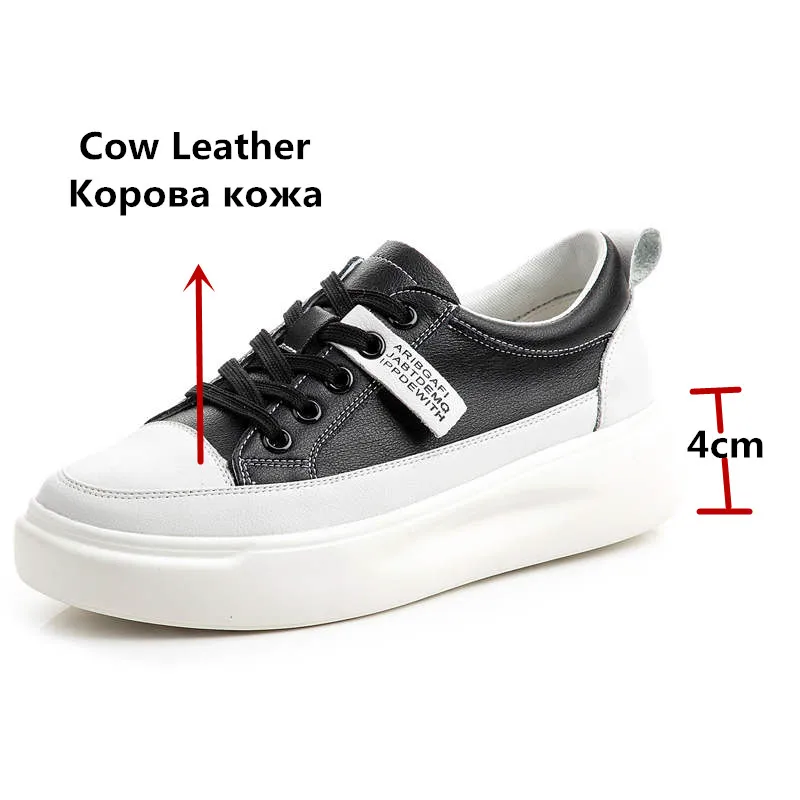 FEDONAS Genuine Leather For Women Sneakers New Running Autumn Winter Spring Shoes For Girls 2025 Sport Shoes Woman Casual Shoes