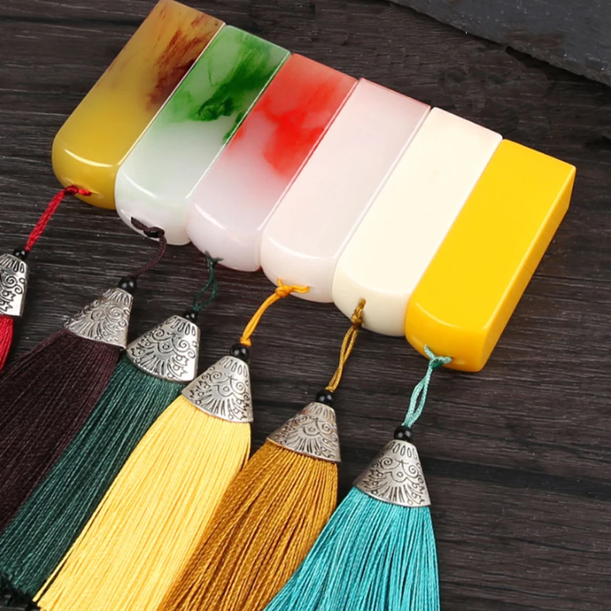 16mm Colorful  stamper Chinese Seal cutting for Painting Calligraphy Name office seal Stamp Art set Carving seal