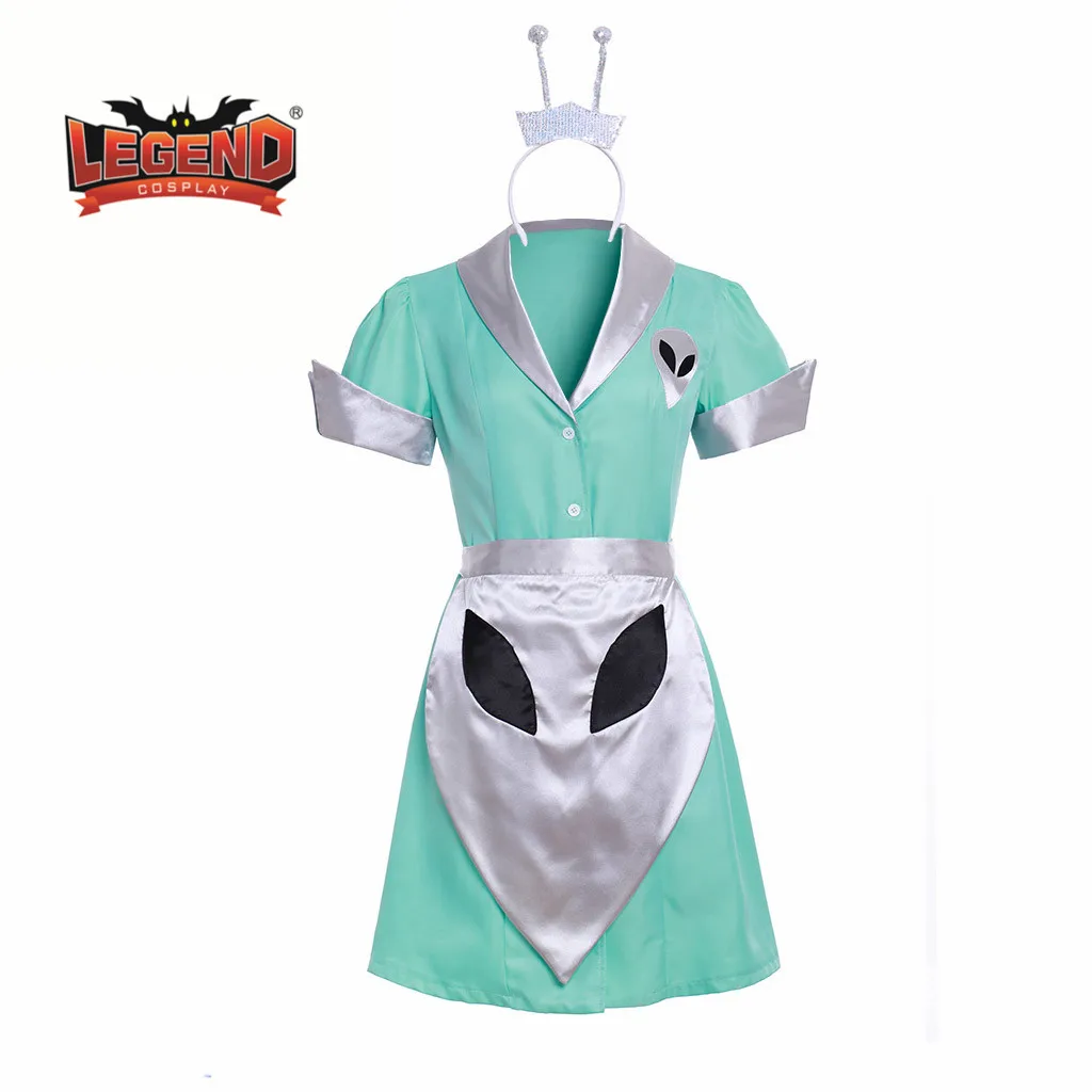 

Roswell Liz Parker Crashdown Cafe Costume Party alien cosplay costume Adult Maid dress uniform