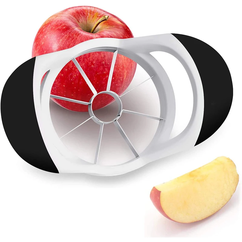 Professional Apple Slicer Easy Cutter Stainless Steel Apple Corer Vegetable Fruit Divider Tool With Rubber Handle Kitchen Gadget