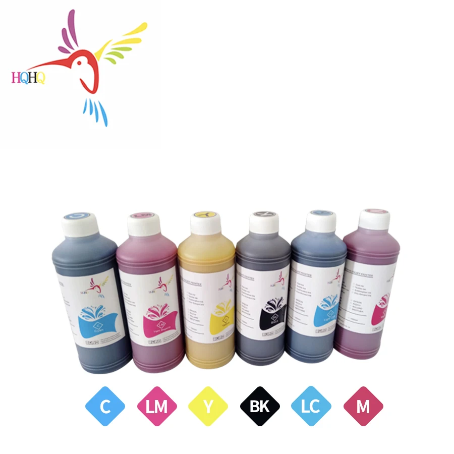 500ML 6Colors High Quality Solvent Ink for 1390 Printhead Compatible for Epson Printer and Changed Models Printing