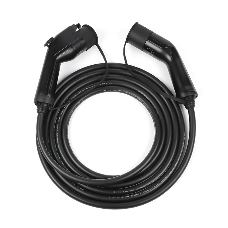 Type 2 to Type 1 32a EV  charger 32A Electric Vehicle 5M Electric Car Charge Cable  j1772 EVSE kit j1772 plug