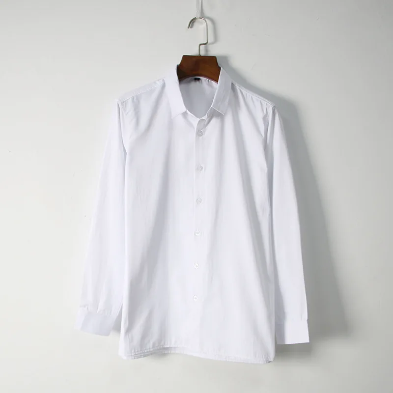 Camicia Bianca di Cotone di grandi dimensioni Jk Uniforme Formale Camicia Uniformi Delle Scuole superiori Delle Donne Del Manicotto Lungo Tute E Salopette Più Il Formato Magliette E Camicette