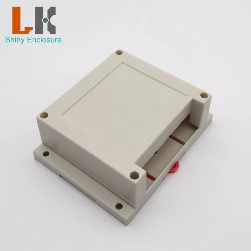 LK-PLC02 Industriële Plastic Instrument Din Rail Shell Plc Behuizing Box Case 115x90x40mm