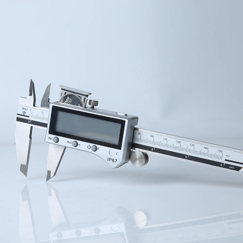 Bluetooth-Compatible Electronic Digital Display Vernier Caliper 0-150/200/300mm Stainless Steel IP67 Waterproof Measuring Tools