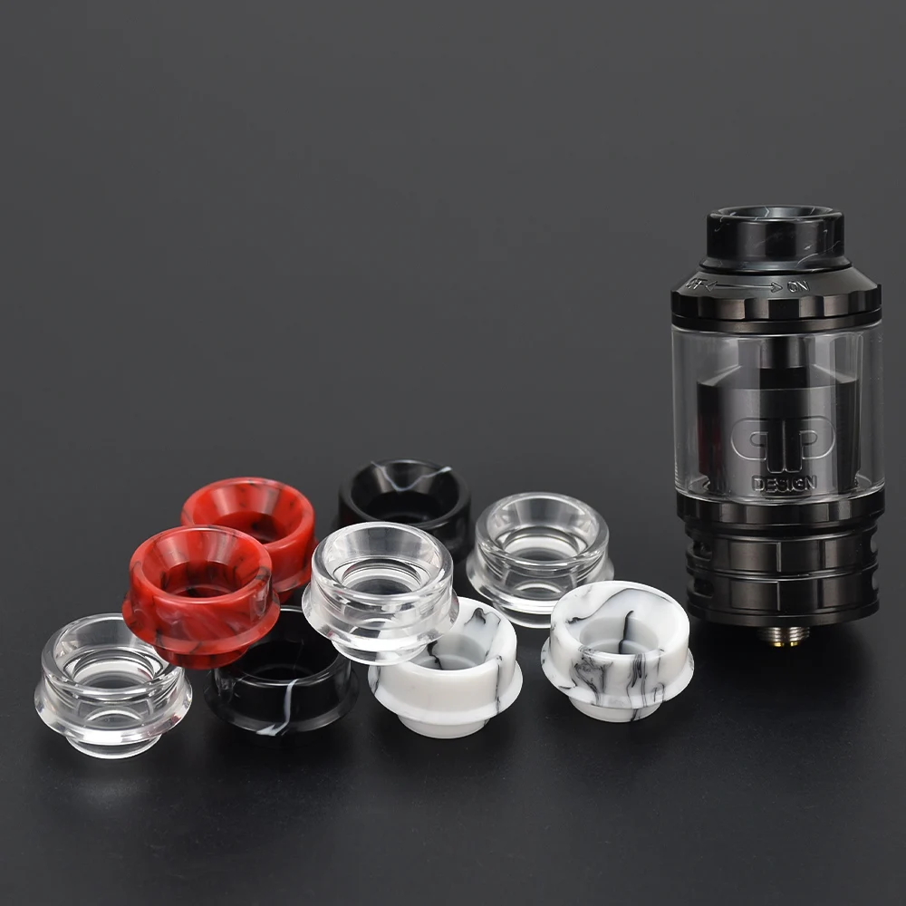 810 Ujung Tetes Resin 810 Ujung Tetes Lebar Bore Mouthpiece untuk Zeus X RTA Wahyu GEN 2 RDA KONG Rda 28Mm Atomizer
