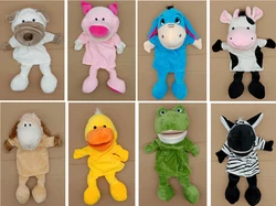 Cute plushies Hand Puppets Animal theater muppets sock puppet babies adult Kid Gifts hand doll telling story toy frog dog pig