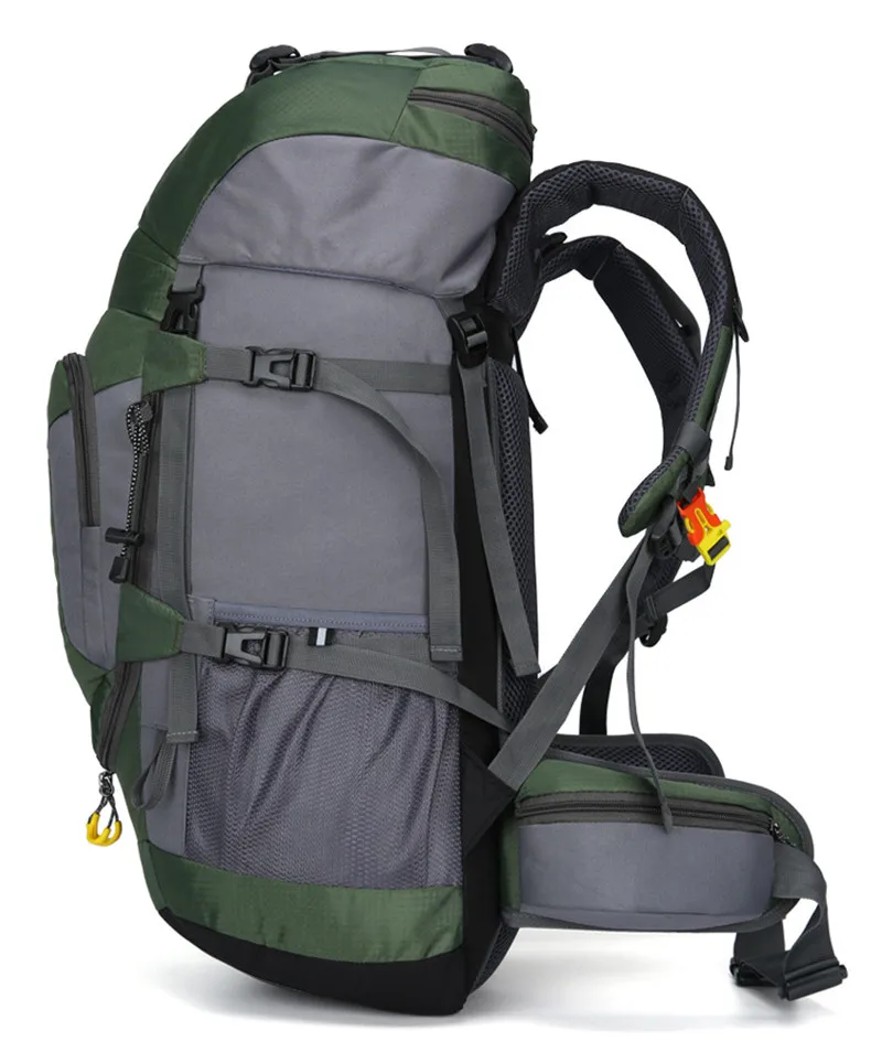 Sac à dos imperméable pour sports de plein air, sac à dos de camping, sac à dos de voyage, sac d\'alpinisme, sac de randonnée, housse de pluie, 60