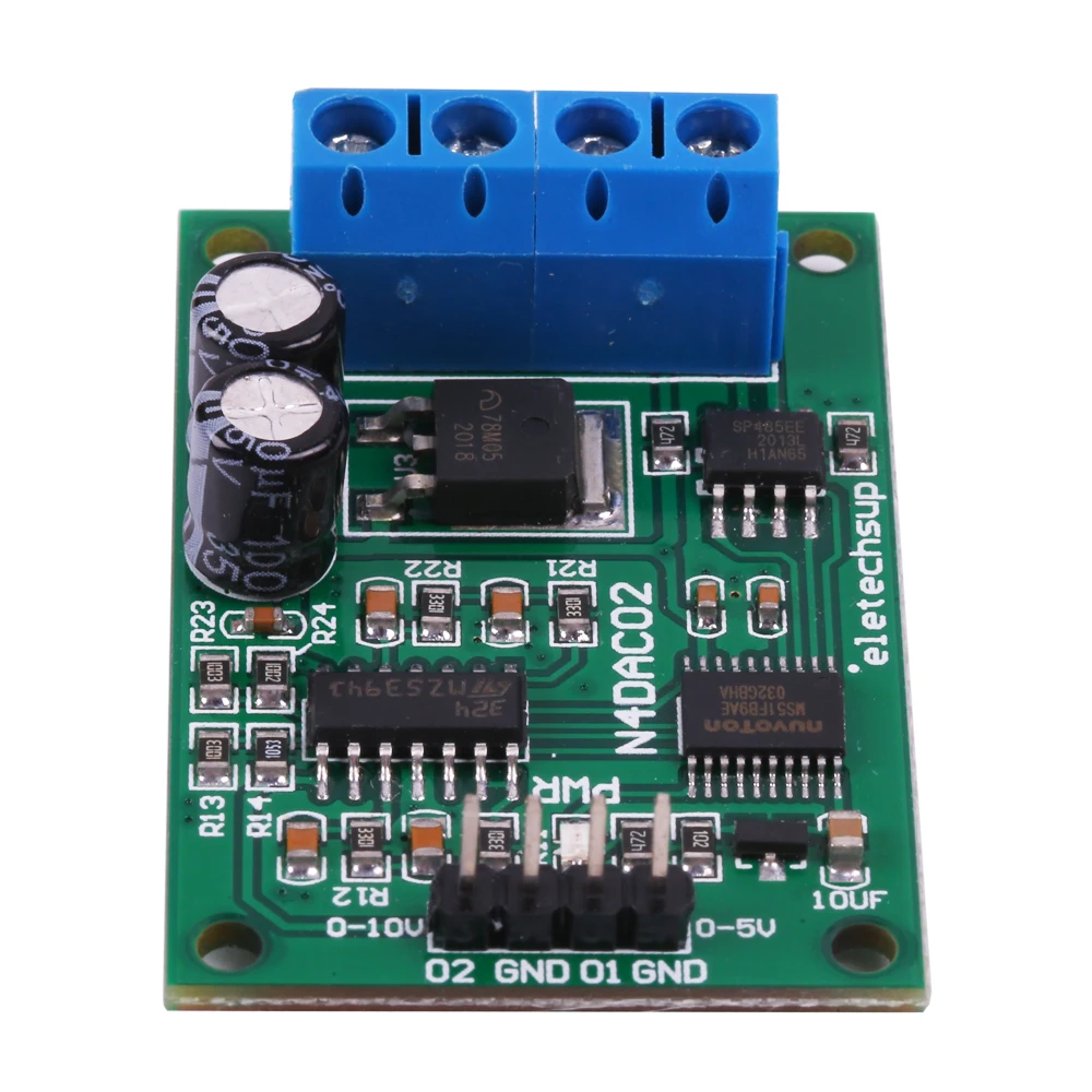 DC 12V 24V RS485 to 4-20mA/0-5V/0-10V Current/Voltage Converter RS485 to DAC Number-mode Conversion Module MODBUS RTU Control