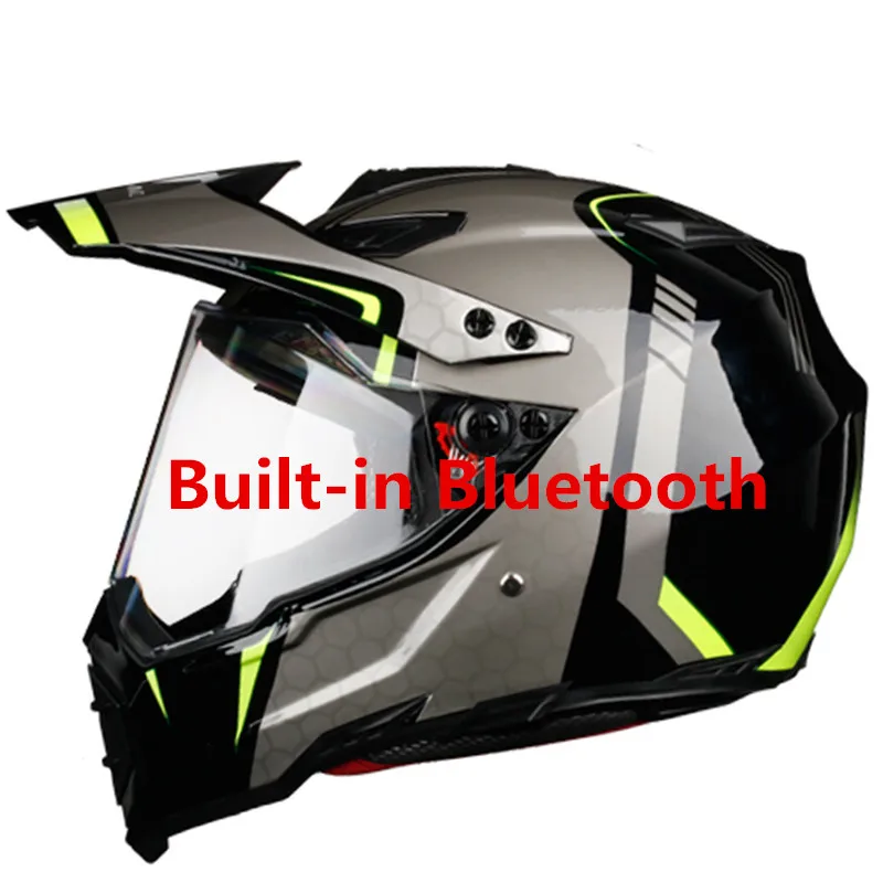 BT Motor Motorcycle Hat Full Bluetooth-compatible Safety Helmet Dot Helmet Phone Call Music Bluetooth Moto Helmet S Matte Black