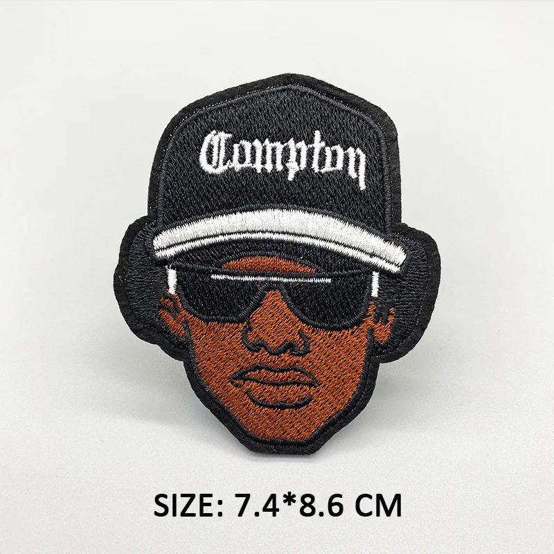 African Girl Patch Black head singer Embroidered Patches For Clothing Iron on Patches Badges DIY Decoration Clothes Stickers