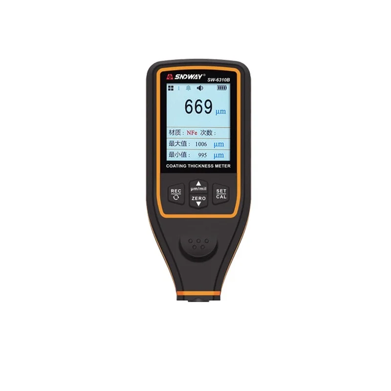 SW-6310B USB Digital Car Paint Coating Thickness Gauge 2.0 Inch Rotating Screen High Precision Width Meter Measuring Instruments