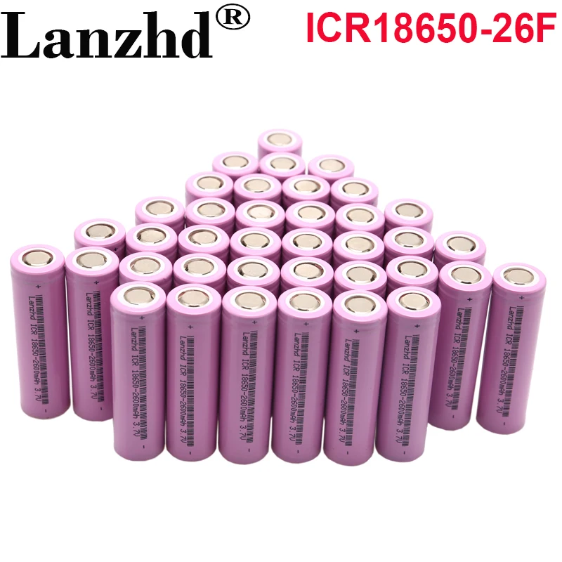 New 3.7V Battery  18650 Batteries  Rechargeable batteries  2600mAh lithium Li ion Battery for flashlight Laptop