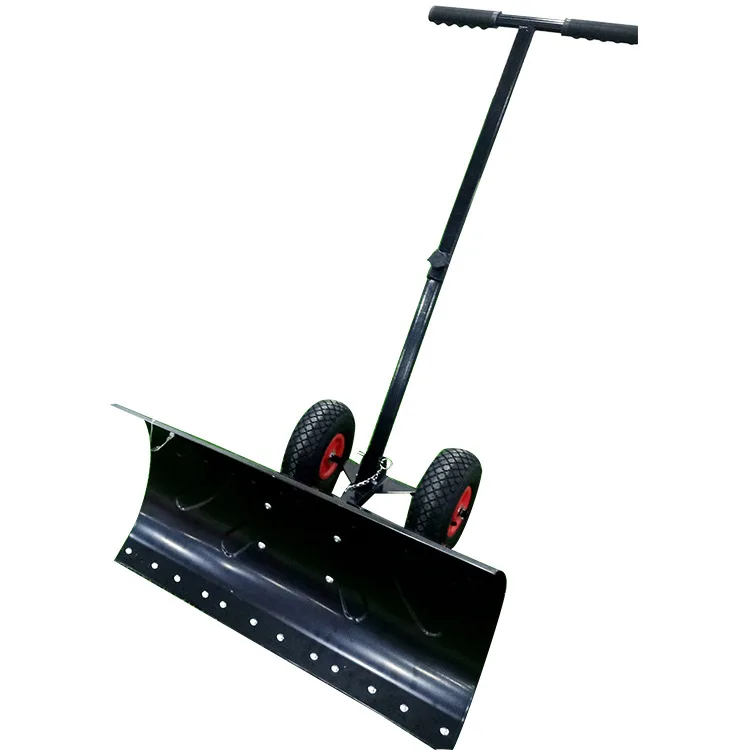 Wheeled Snow Shovel Artificial Snow Removal Snow Shovel Snow Removal Tools Stainless Steel Galvanized Sheet Road Cleaning Tools