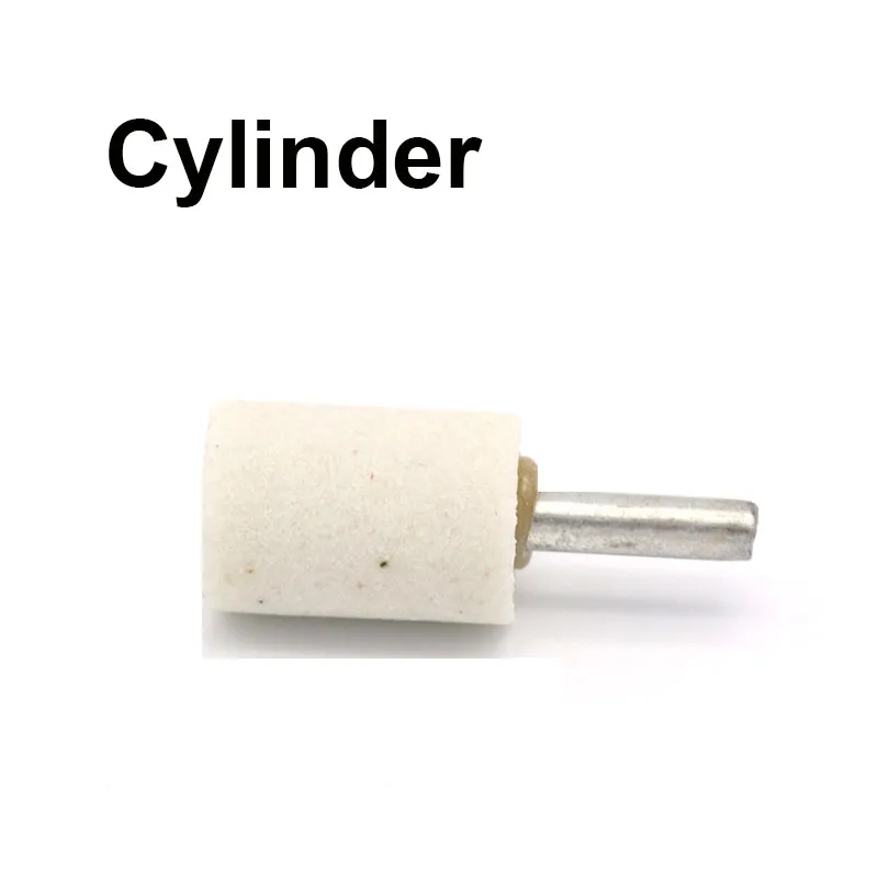 1 Cái Trắng Gắn Đá Mài Bánh Xe 6Mm Vỏ Cho Máy Khoan Dụng Cụ Xoay Đường Kính 16/20/25/30/40Mm