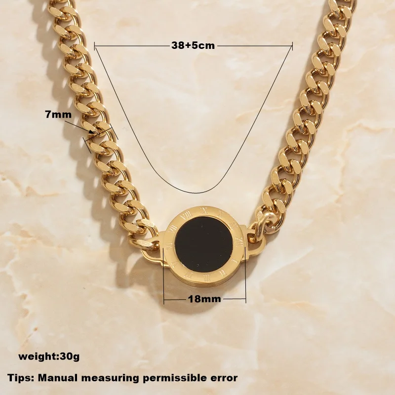 SOMMAR best friends Gold color female necklaces & pendants Black and white, two sides tattoo choker wedding decoration