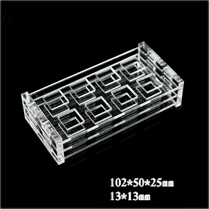 Imagem -02 - Vidro Orgânico Pmma 751 10 20 30 40 50 mm Cuvette Rack Suprimentos de Laboratório Peças