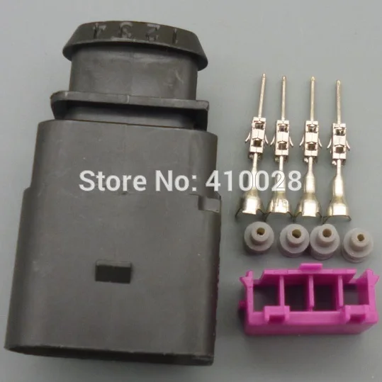 5sets 4Pin male car connector,Car Intake air pressure sensor plug,Car waterproof electrical connector for VW Audi etc