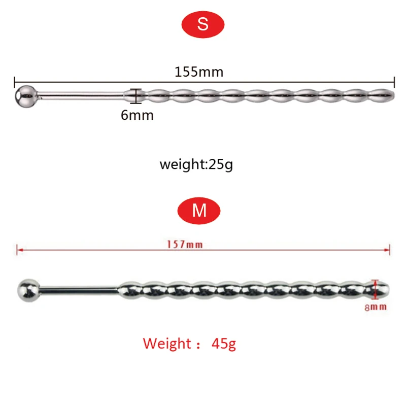 Tapón uretral de acero inoxidable para hombre, varilla de masturbación, dilatador, Juguetes sexuales