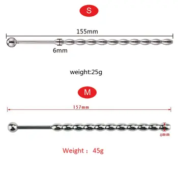 Mužský nerezový uretrální kolík, uretrální dil, znějící penis kolík, močová trubice, stimulace, dilatátor, masturbační tyč, sexuální hračky pro muže 8 nejlepší prodej močová trubice šroub penisový kolík - №5