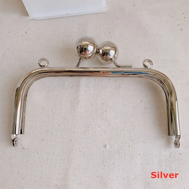 16cm Metal Purse Frame Big Ball Lock Bag Hook No Screw Chain Bag DIY Parts Handcraft Bag Hardware Accessories High Quality