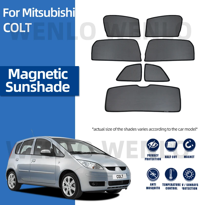 

For Mitsubishi COLT Magnetic Sun Visor Windscreen Curtain Shading Windshield Sunshade Baby Side Window Sunscreen Car Shield Mesh