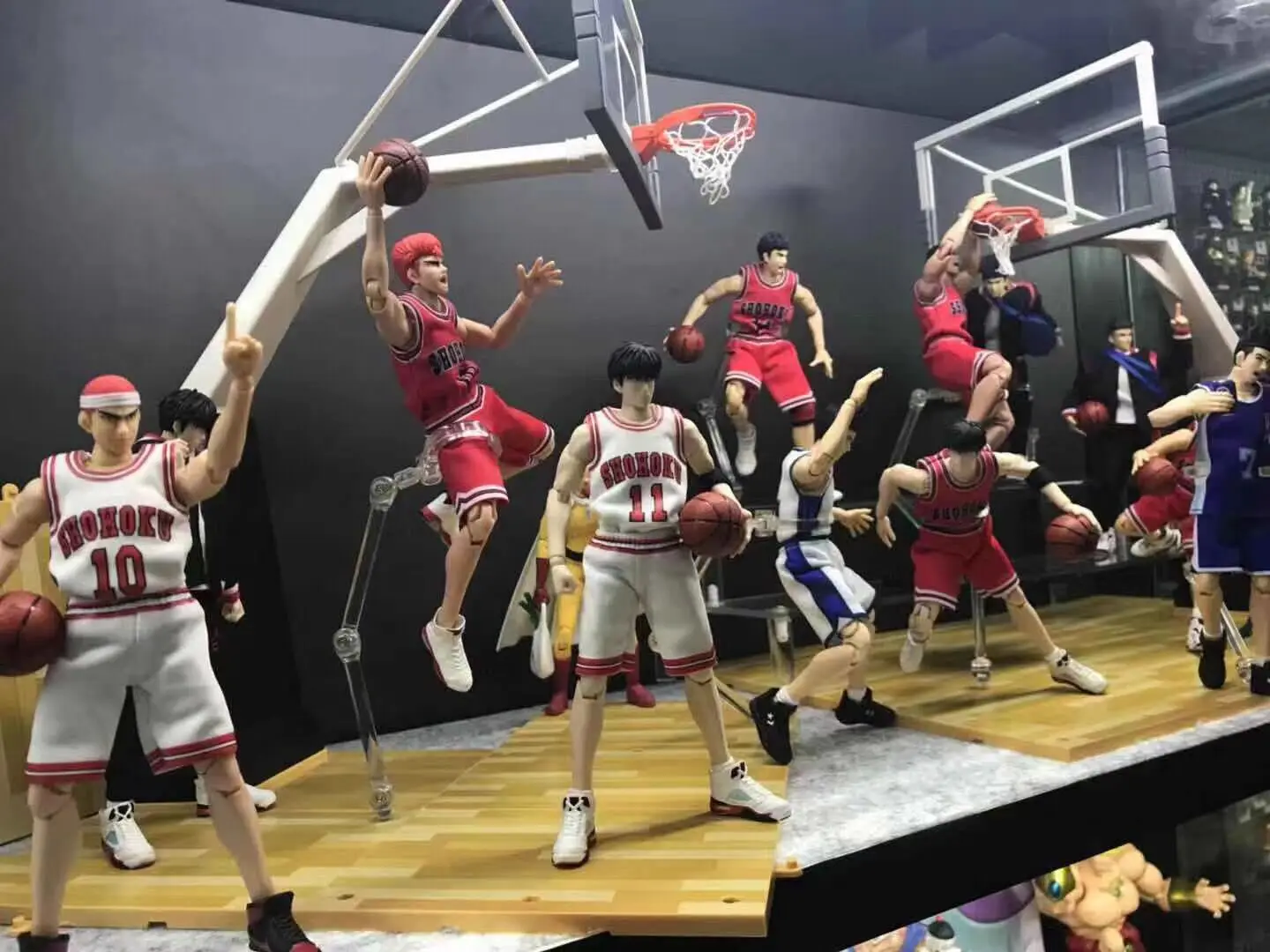 GREAT TOYS Dasin Hanamichi Sakuragi Mitsui Hisashi Rukawa Kaede Miyagi Ryota pvc action figure SLAM DUNK GT toy Fujima Kenji 10