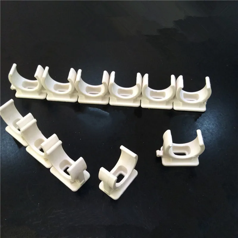 10Pcs PVC Pipe Clamp 16-32Mm Water Hose Connectors Strap clip fastener Plastic Tube Fittings support bracket Garden Accessories