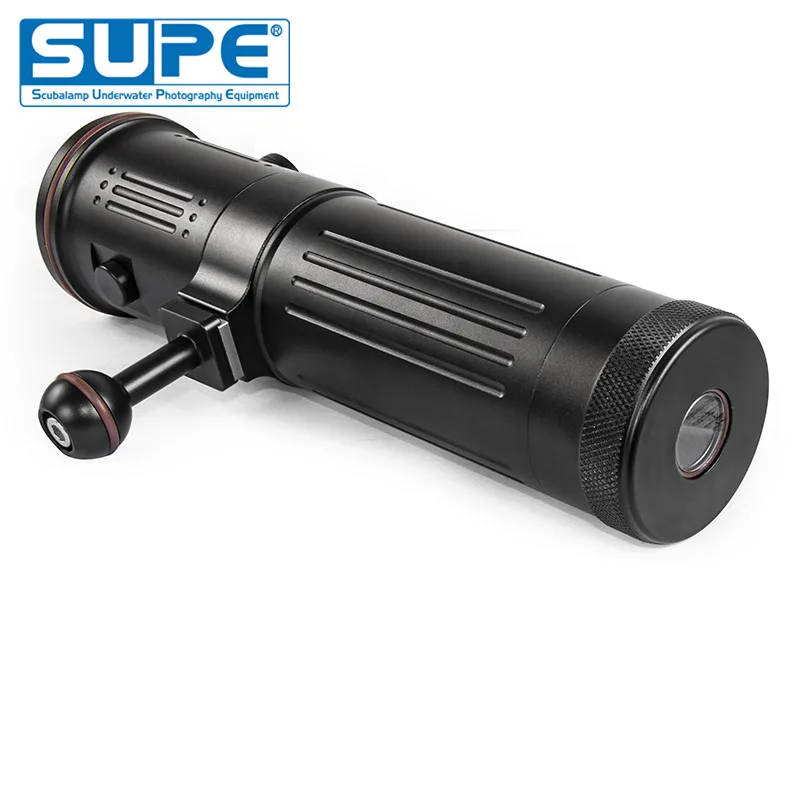 SUPE Scubalamp V7K PRO 15000-Lumens Underwater Photo Video Light Scuba Diving Search Light Beam Angle 120 Dual&Rotation 4 mode