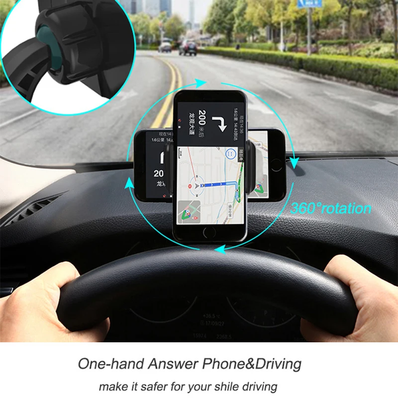 Car Phone Mount Dashboard Clip Cell Phone Holder HUD for iPhone 11 Pro Max Xs mobile Phone Support in Car Phone stands