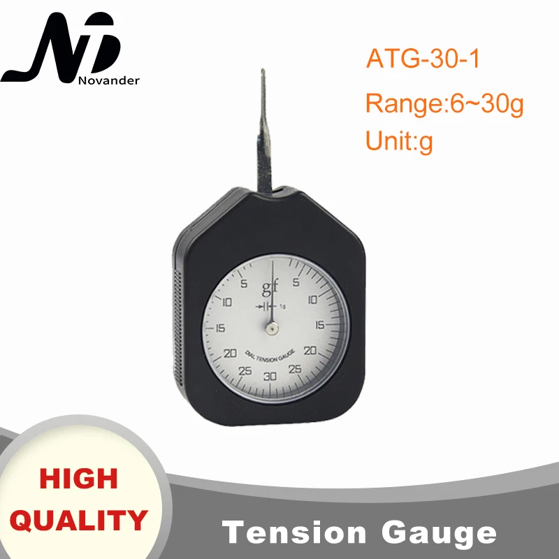 Free Shipping 30g Analog Dial Tension Gauge Tensiometer Tabular dynamometer Lateral Tension Meter