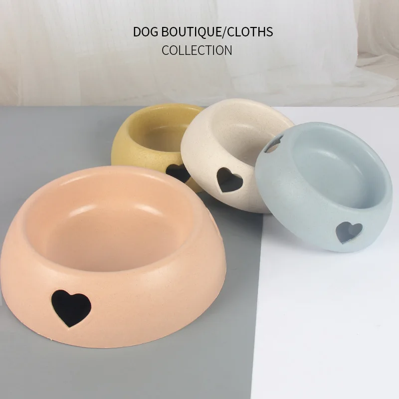 

Pet Supplies Dog Bowl Rice Bowl Plastic Love Single Bowl Pet Bowl Cat Food Basin Spot Wholesale Dog Water Bottle Dog Food Bowl