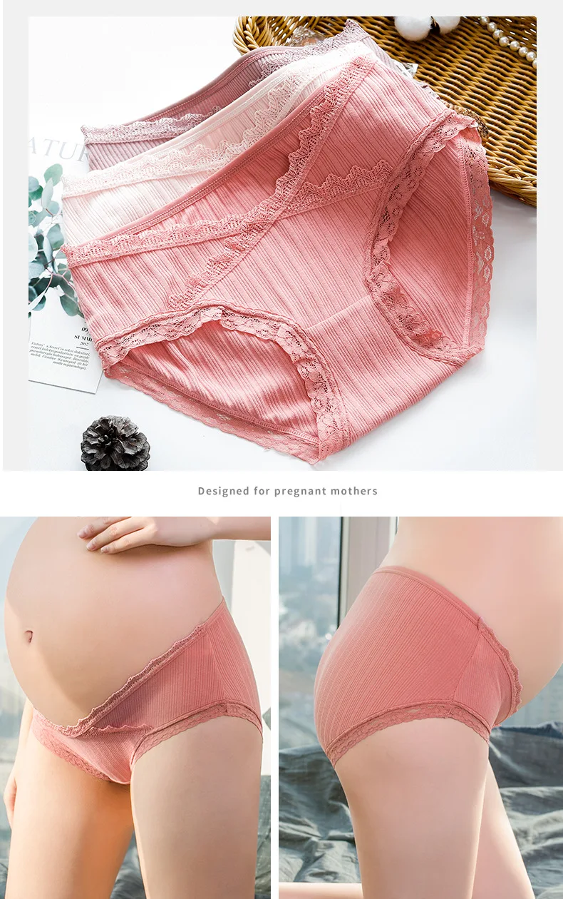 Pregnant women cotton underwear low-waist belly underwear Seamless U-type maternity underwear intimate maternity panties