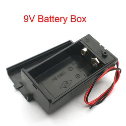 9V Battery Holder 9V Battery Box Case 9V Battery Clip Holder With Wire Lead ON/OFF Switch Cover Case