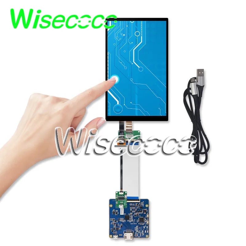 

Wisecoco 7 inch IPS LCD Display 1200*1920 MIPI Driver Board USB Touch Screen Support Win7 8 10 Raspberry Pi 3 LT070ME05000