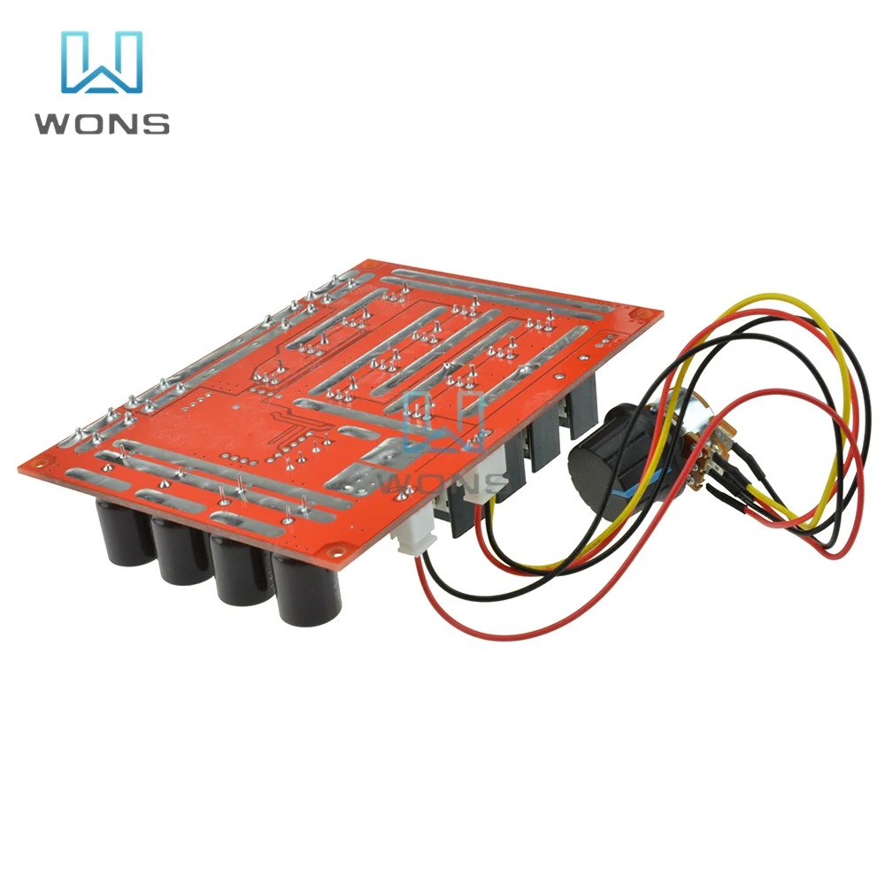 10-50V 60A DC Motor Speed Control Switch 3000W 60A 50V Speed Controller PWM Motor Speed Regulator for LED Light Emitting