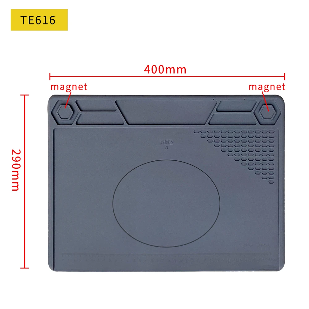 Siliconen soldeermat Pad Bureauplatform voor lasstation Ijzer Telefoon PC Reparatie Magnetische warmte-isolatie Geen lood S-160