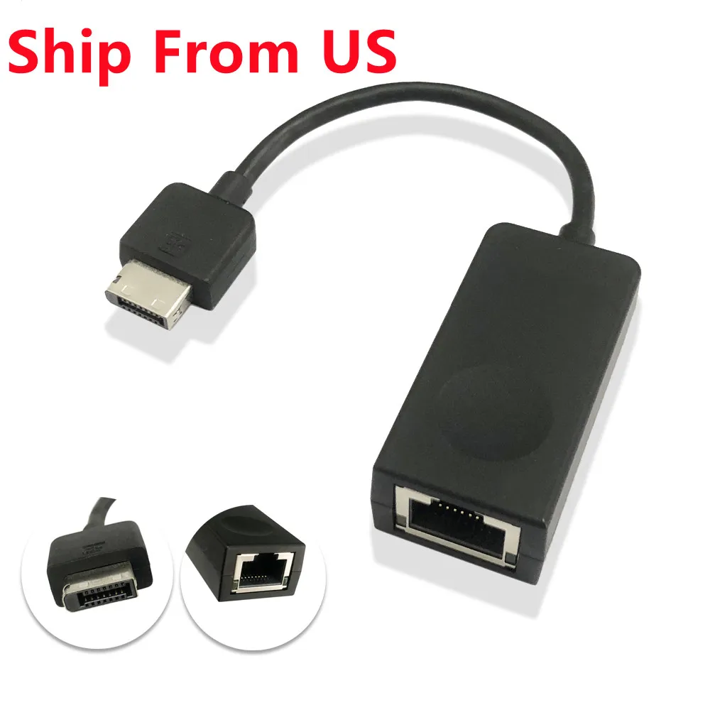 

2pcs Ethernet dongle RJ45 Adapter Cable 4X90Q84427 for Lenovo Thinkpad X280 X390 X390 Yoga X395 X1 Yoga 4th 5th Gen