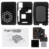 Raspberry Pi 4 Argon POLY+ Vented Case with PWN Fan Copper Heatsinks  Cooling Radiator ABS Shell for Raspberry Pi 4 Model B
