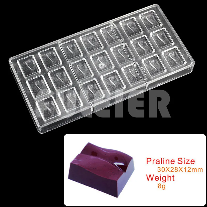 Polycarbonate Chocolate Mold For Baking Chocolate Candy BonBon Mould Cake Decoration Patisserie Mold Confectionery Tool Bakeware