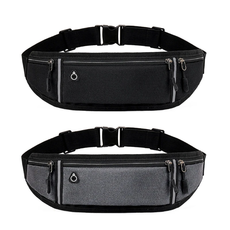 Adjustable Running Runners Belt Workout Waist Bag Elastic Phone Holder Fanny Pack for Unisex Jogging Pocket