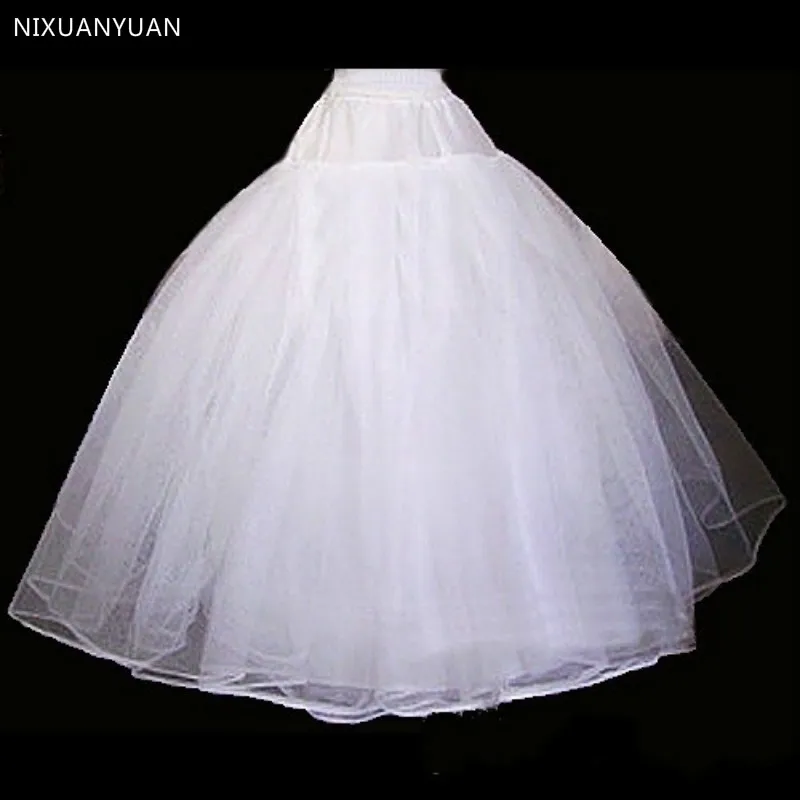 Atacado acessórios de casamento 2022 vestido de baile básico petticoat para vestido de casamento branco longo underskirt para meninas saia