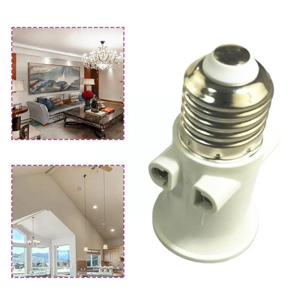 E27 Bulb Adapter Lamp Holder Base Socket Conversion with EU Plug AC100-240V 4A for Lights e27 socket douille e27 B5S4